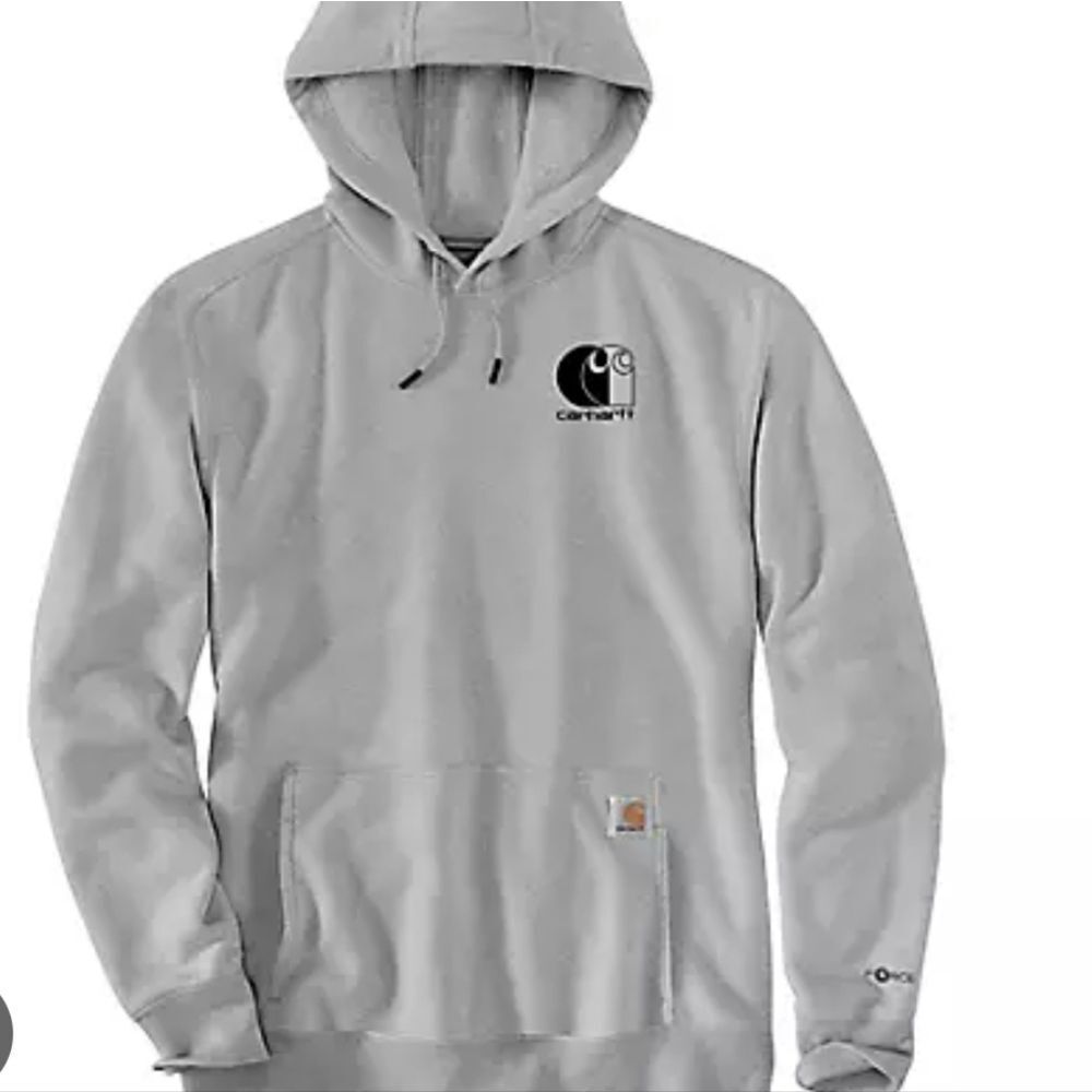Carhartt Force Relaxed Fit Lightweight Logo Graphic Pullover Hoodie‎